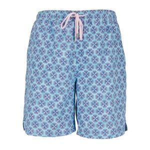 PETER MILLAR Seaside Collection Aqua Dragonflies Swim Trunks Men's Medium